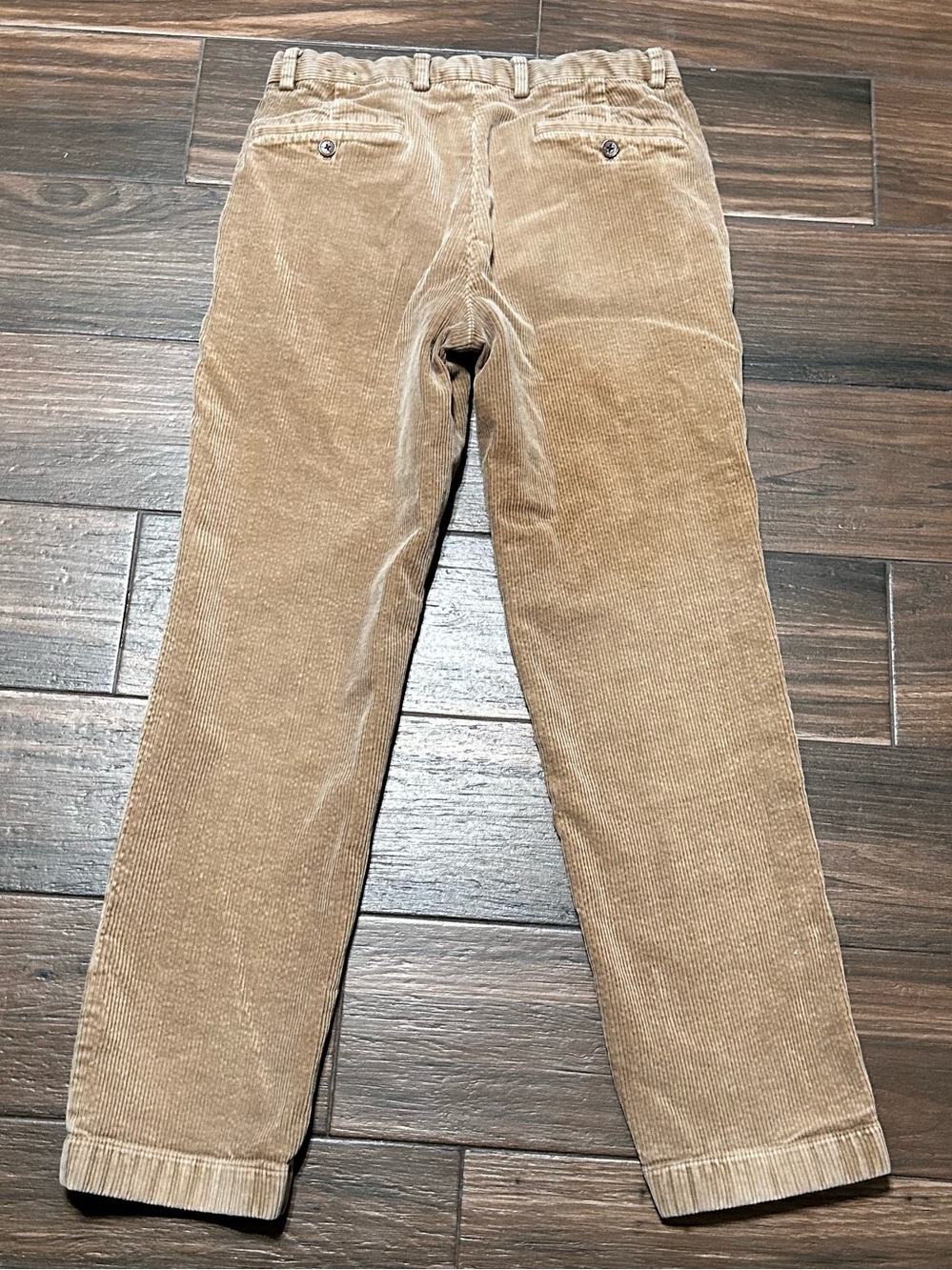 30x28 Brooks Brothers Men’s Clark Fit Corduroy Pants Tan Brown - Picture 2 of 9